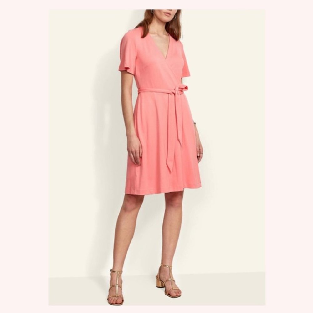 ANN TAYLOR SHUTTER SHORT SLEEVE WRAP DRESS SIZE 14 - WORN ONCE